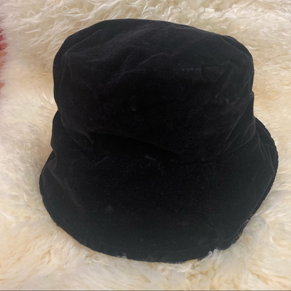 Leopard Print Faux Fur Bucket Hat - Brown/Black - Picture 4 of 4